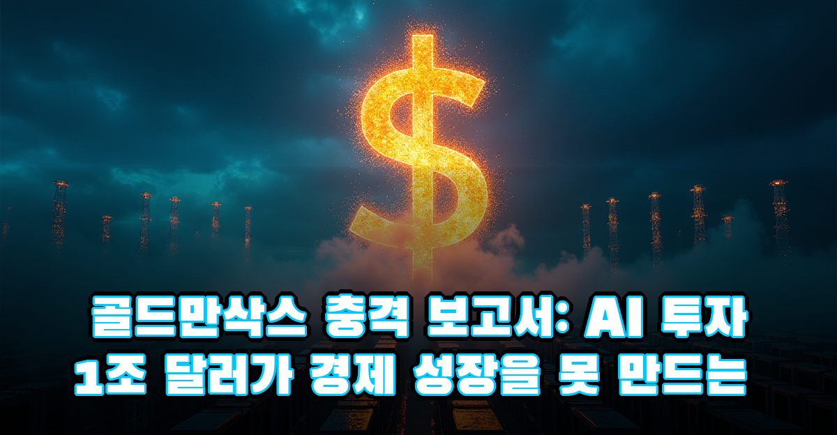 골드만삭스 충격 보고서: AI 투자 1조 달러가 경제 성장을 못 만드는 이유 썸네일