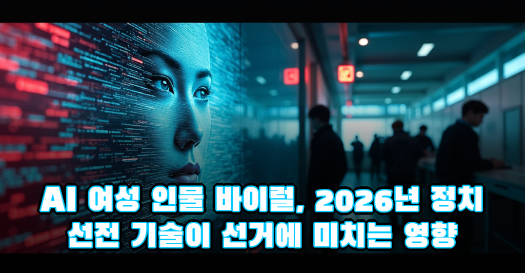 AI 여성 인물 바이럴, 2026년 정치 선전 기술이 선거에 미치는 영향 대표이미지