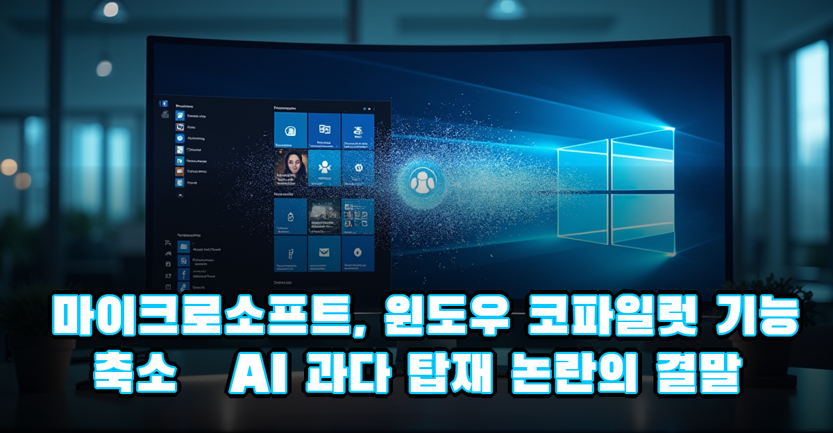 마이크로소프트, 윈도우 코파일럿 기능 축소…AI 과다 탑재 논란의 결말 썸네일