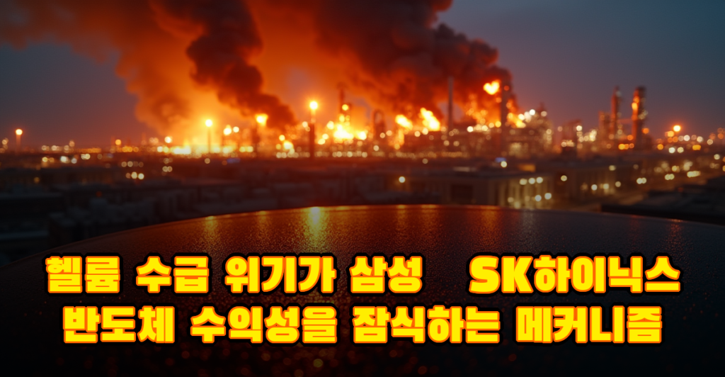 헬륨 수급 위기가 삼성·SK하이닉스 반도체 수익성을 잠식하는 메커니즘 대표이미지