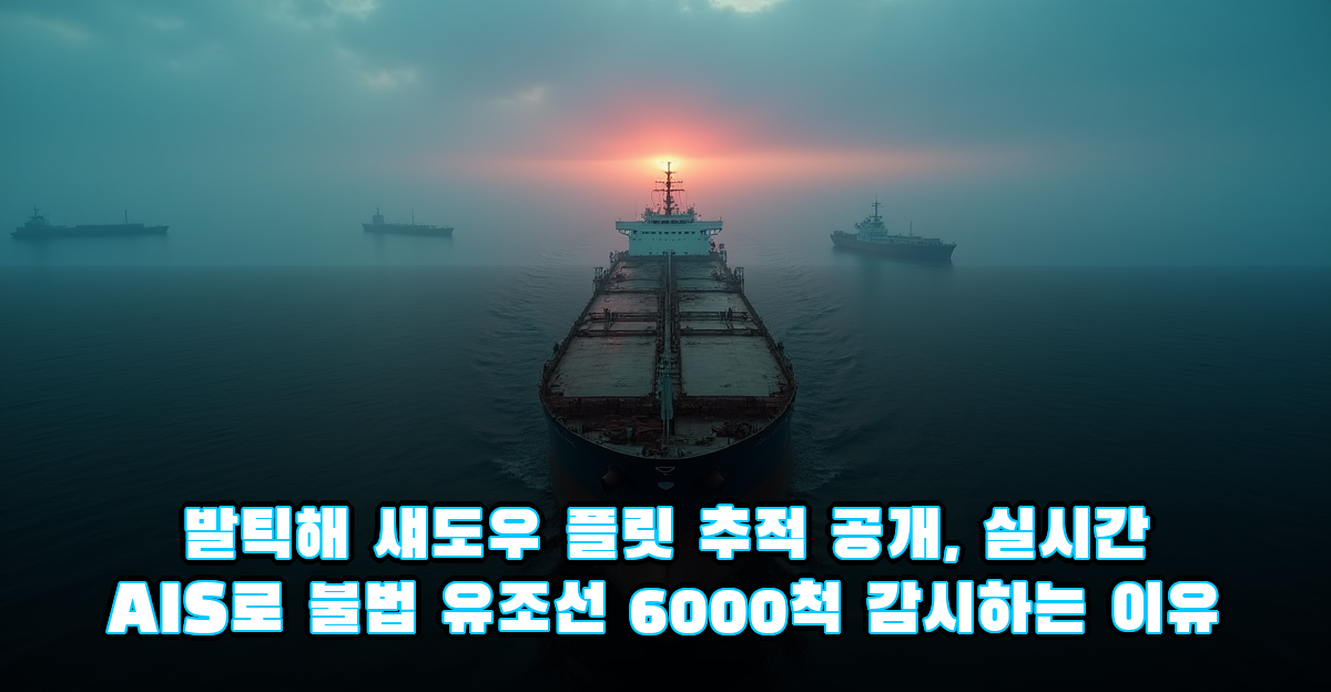 발틱해 섀도우 플릿 추적 공개, 실시간 AIS로 불법 유조선 6000척 감시하는 이유 썸네일