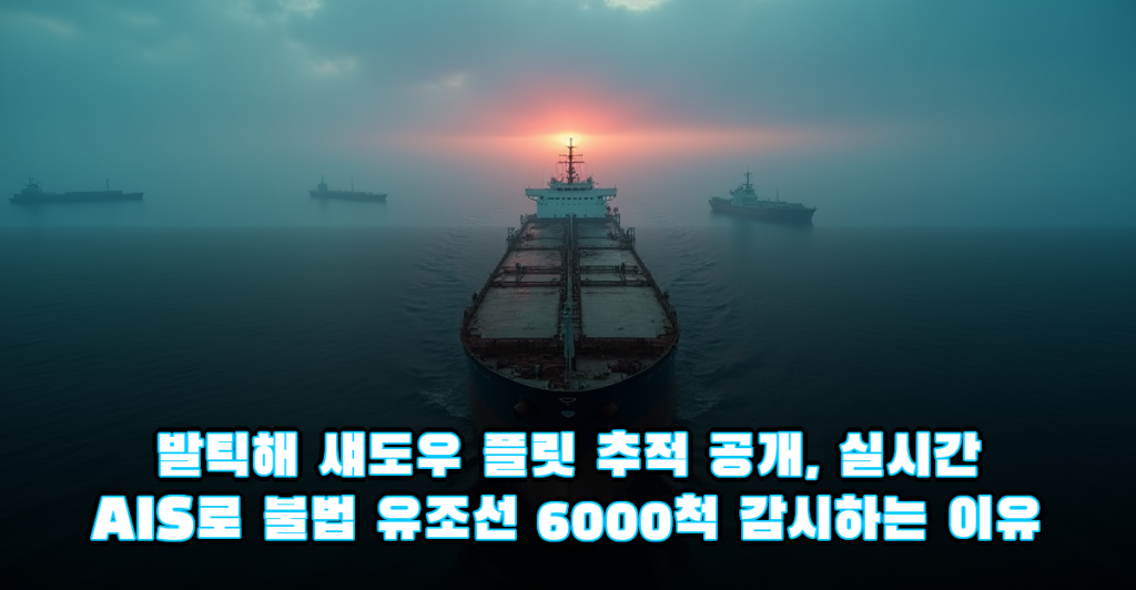 발틱해 섀도우 플릿 추적 공개, 실시간 AIS로 불법 유조선 6000척 감시하는 이유 대표이미지