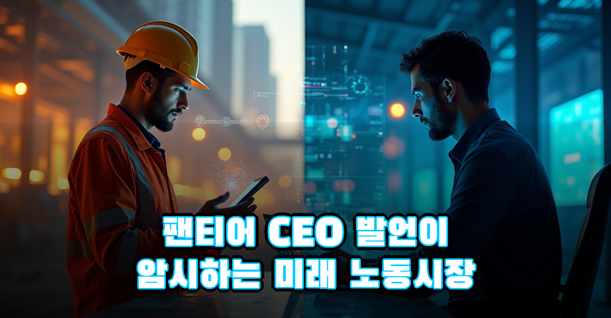 2026년 AI 성공자는 이 2가지뿐…팬티어 CEO 발언이 암시하는 미래 노동시장 썸네일
