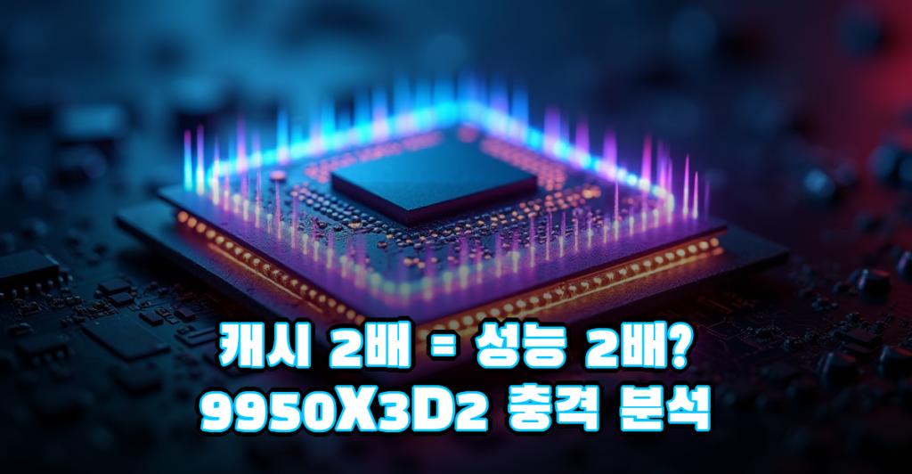 AMD 9950X3D2 실사용 성능 분석, 3D V캐시 두 배면 성능도 두 배? 대표이미지