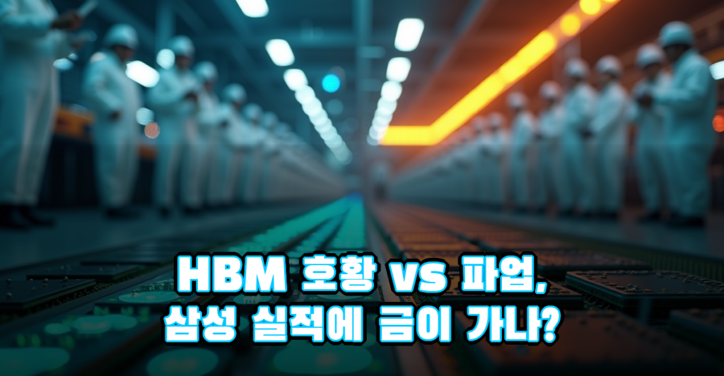 삼성 HBM 메모리 호황에 노사갈등, 직원 임금 인상 파업이 미치는 영향 대표이미지