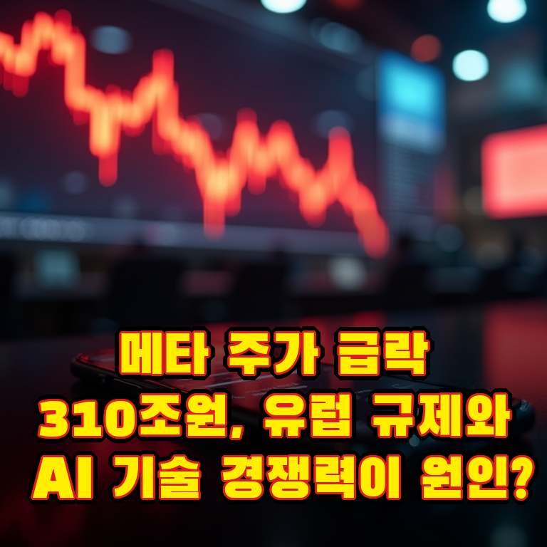메타 주가 급락 310조원, 유럽 규제와 AI 기술 경쟁력이 겹친 이유 대표이미지