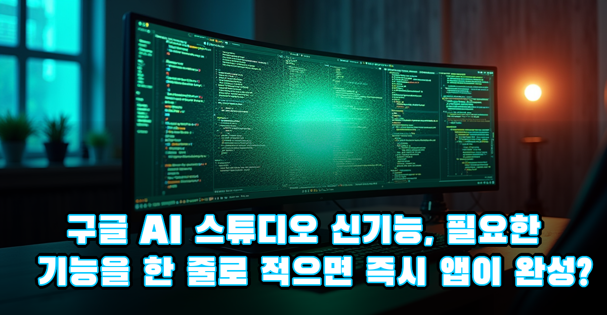 구글 AI 스튜디오 신기능 바이브 코딩, 초보자부터 전문가까지 배우는 방법 썸네일