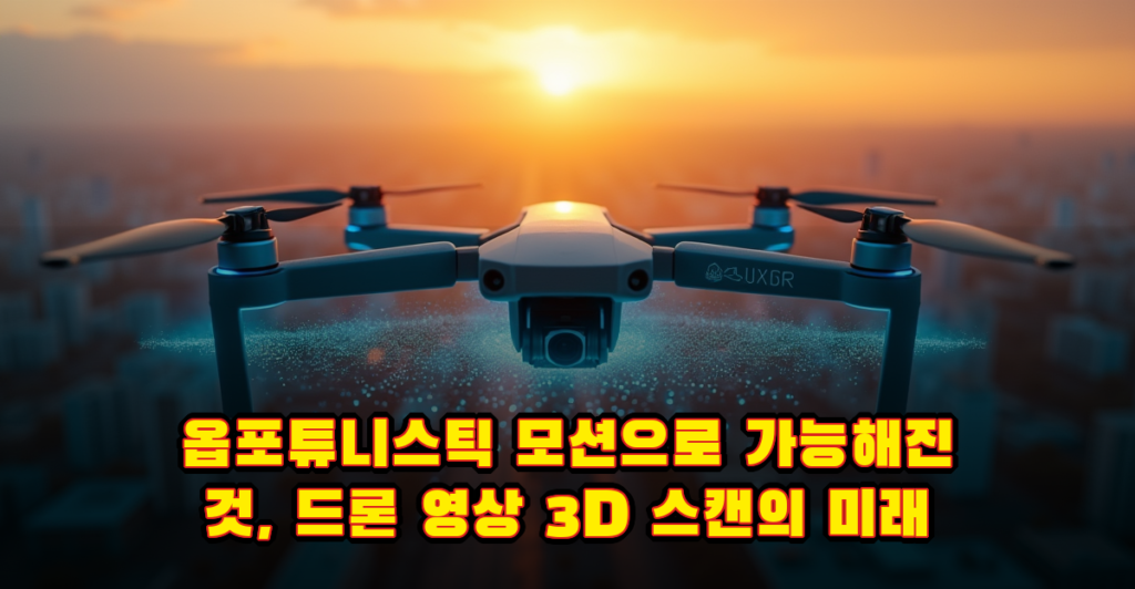 옵포튜니스틱 모션으로 가능해진 것, 드론 영상 3D 스캔의 미래 대표이미지