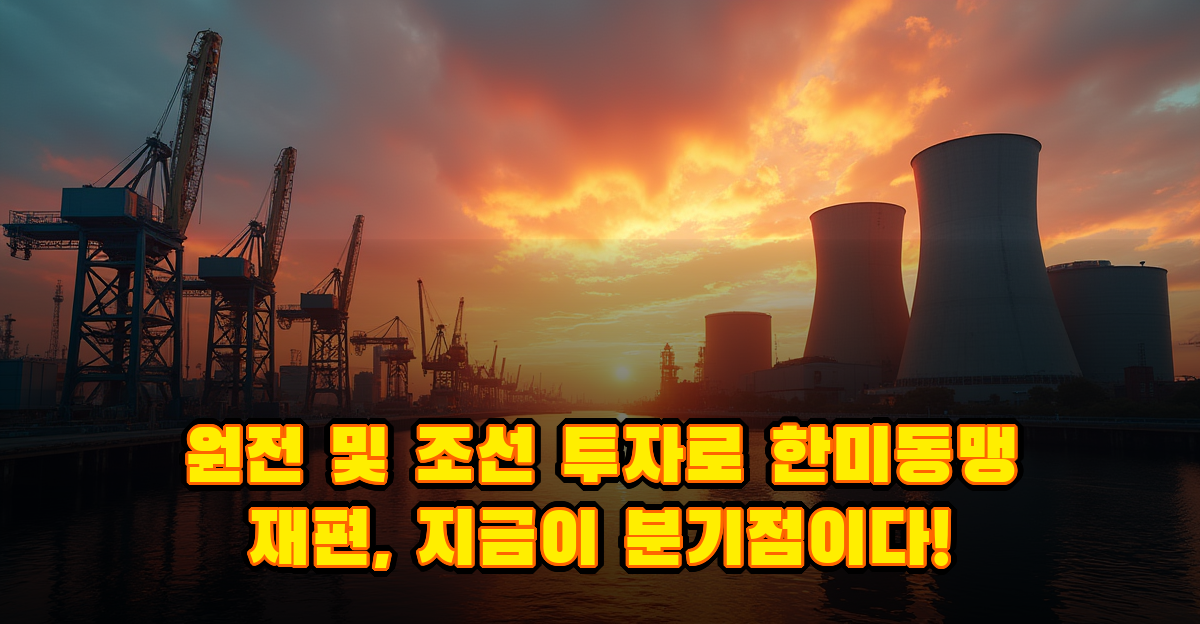 한국 대미투자 발표 임박, 원전·조선 투자가 한미 경제동맹을 바꾸는 이유 썸네일