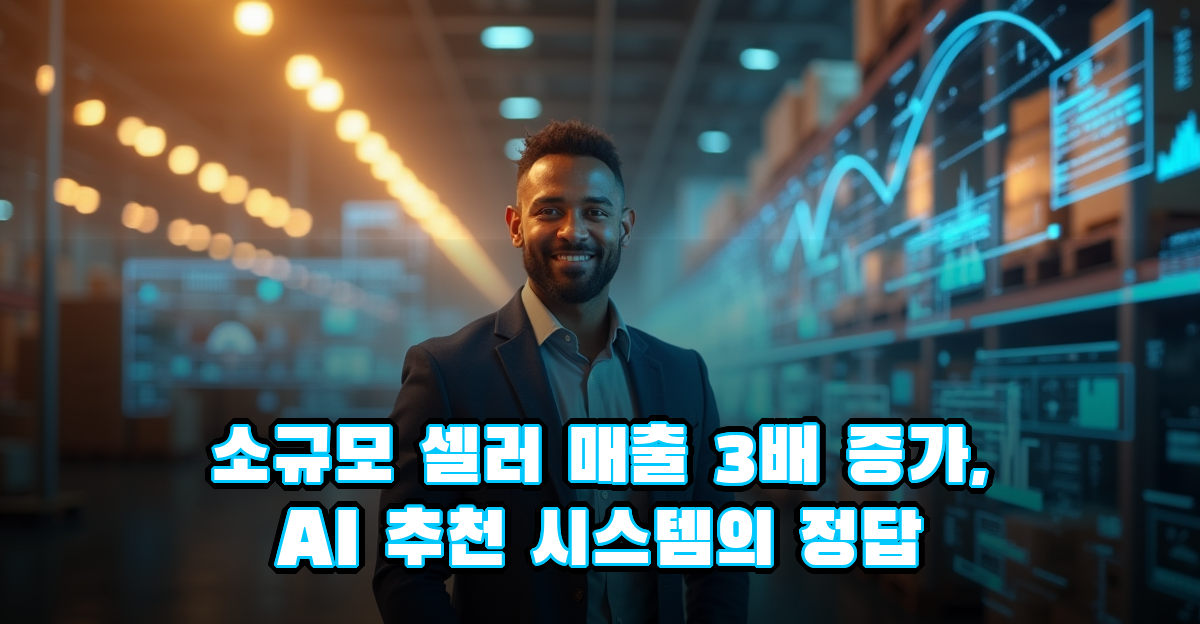 AI 상품 추천 시스템, 소규모 셀러 매출 3배 증가시키는 방법 썸네일