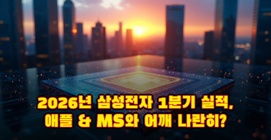2026년 삼성전자 1분기 실적, 애플·마이크로소프트와 어깨 나란히 대표이미지