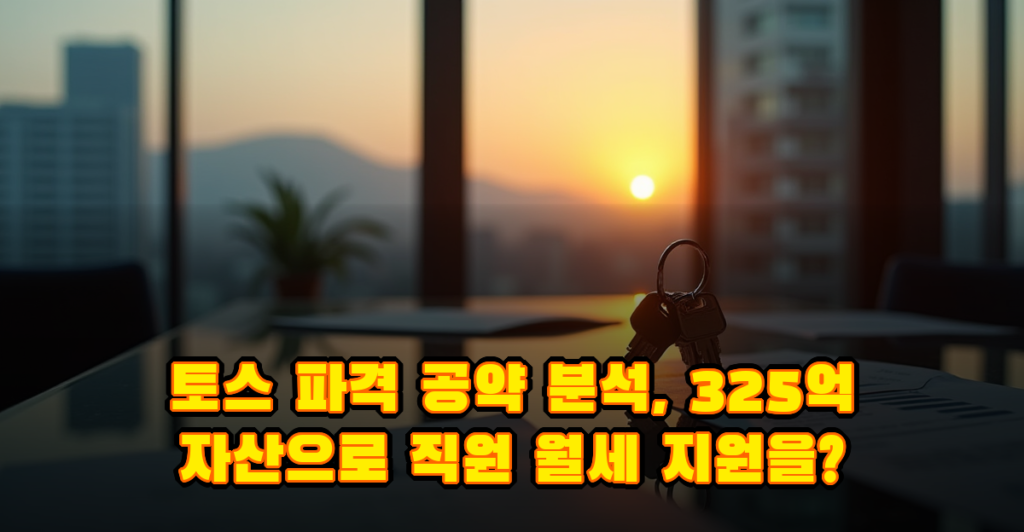 토스 파격 공약 분석, 325억 자산 활용한 직원 월세 지원이 주가와 채용에 미치는 영향 대표이미지