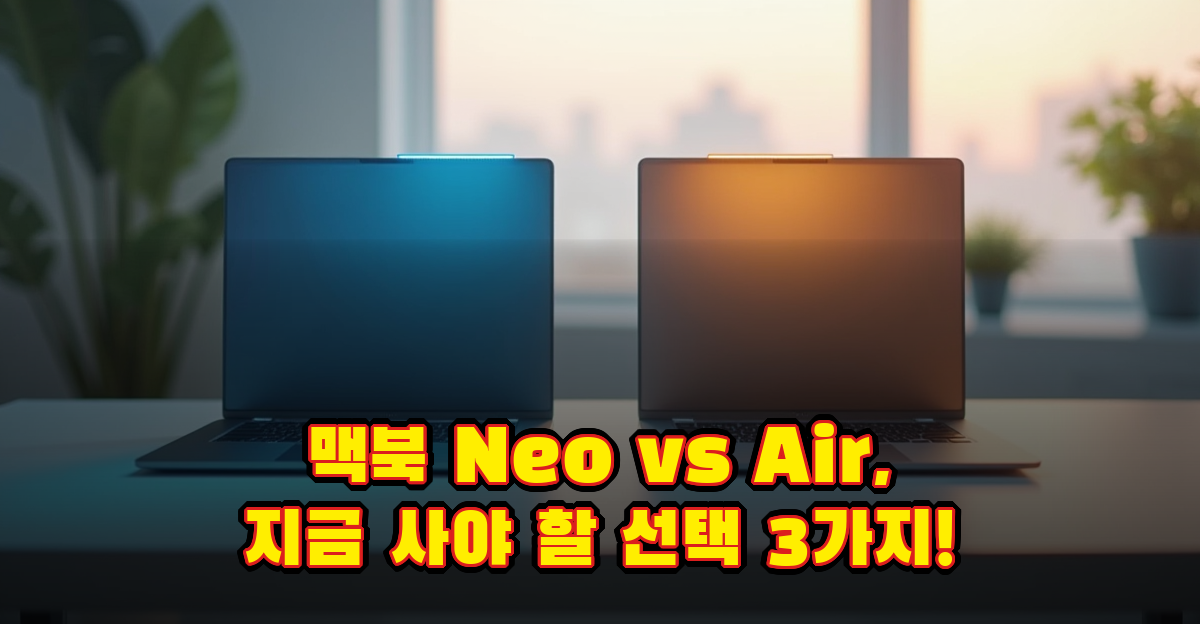 맥북 Neo 출시로 흔들리는 Air 수요, 구매 선택 기준 3가지 썸네일