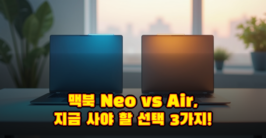 맥북 Neo 출시로 흔들리는 Air 수요, 구매 선택 기준 3가지 대표이미지