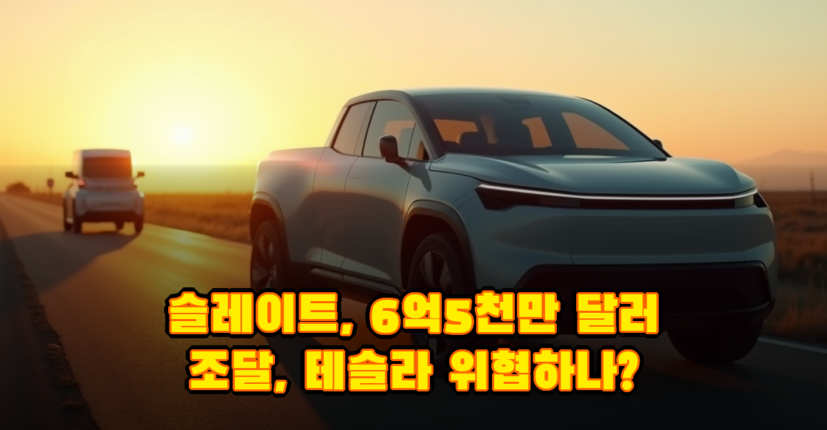 슬레이트 오토 6억5천만 달러 조달, 저가 전기트럭이 테슬라 시장을 위협하는 이유 썸네일