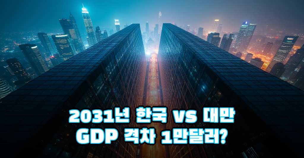 2031년 한국 vs 대만 GDP 격차 1만달러, 삼성·SK 구조 조정 불가피한 이유 대표이미지