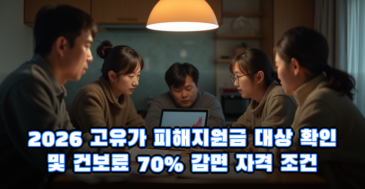 2026 고유가 피해지원금 대상 확인하기, 건보료 70% 감면 자격 조건 썸네일
