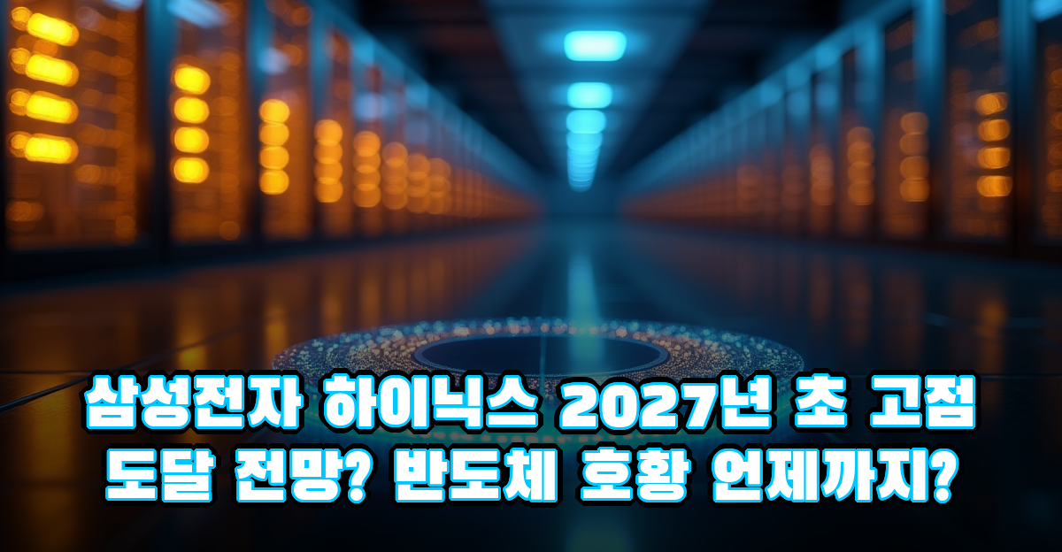 삼성전자·하이닉스 2027년 초 고점 도달 전망, 반도체 호황이 꺾이는 이유 썸네일