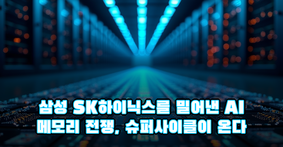 삼성·SK하이닉스를 밀어낸 AI 메모리 전쟁, 슈퍼사이클이 온다 썸네일