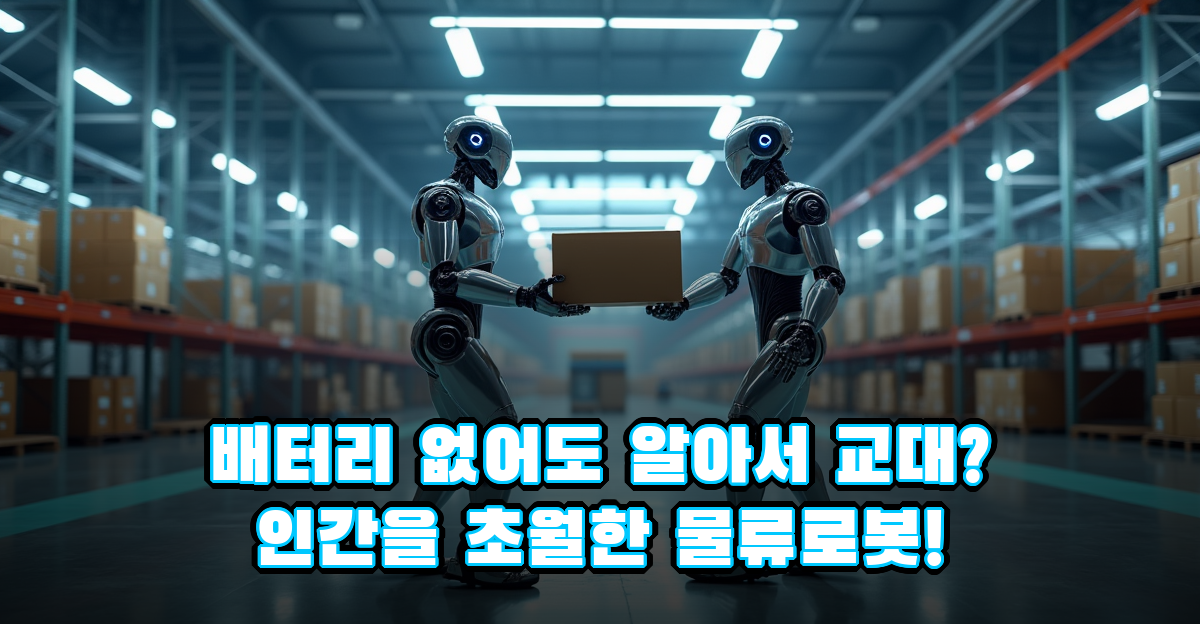 배터리 없으면 알아서 교대까지? 인간보다 똑똑한 물류 로봇의 등장 썸네일