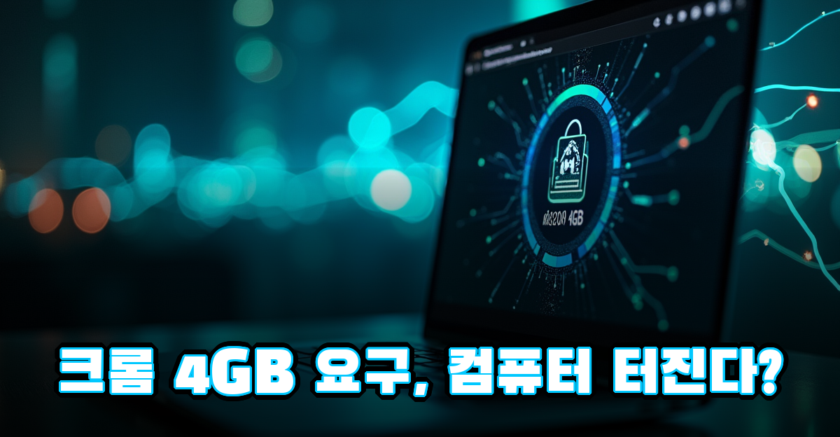 크롬 4GB 업데이트 논란, 2026년 브라우저 메모리 전쟁의 시작 썸네일
