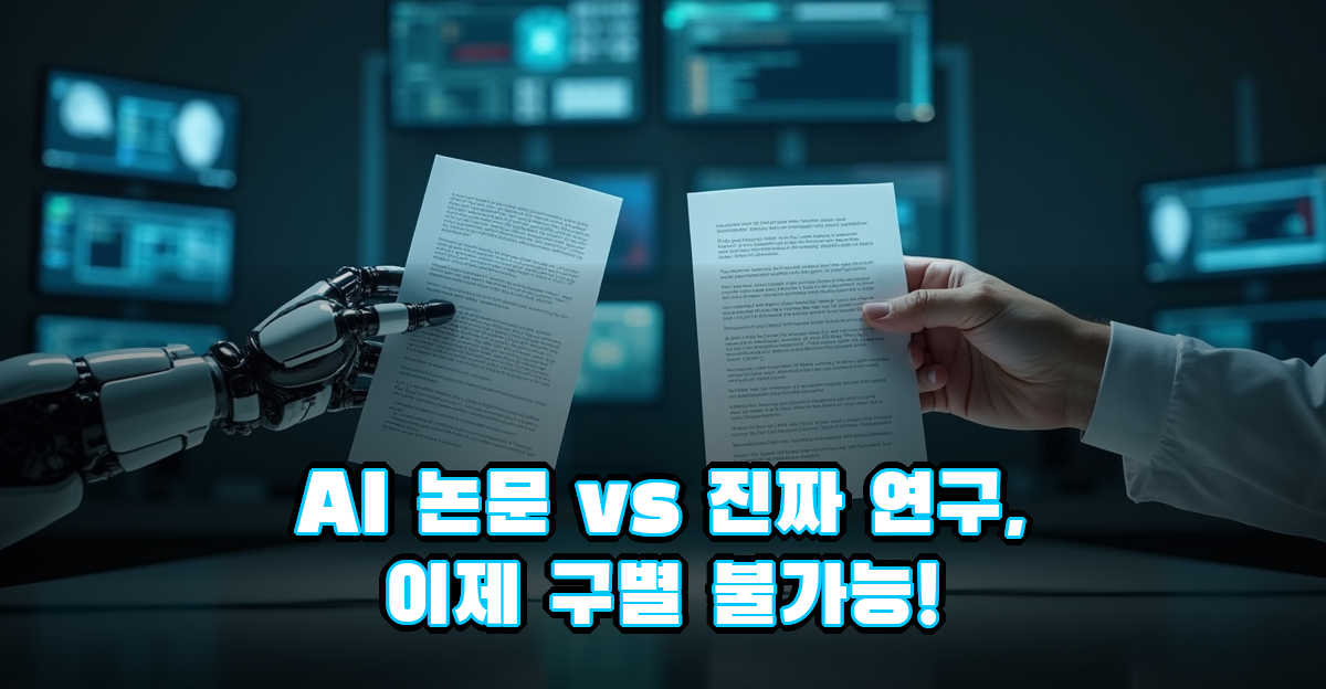 AI가 쓴 논문, 진짜 연구자도 구별 못한다? 과학계의 위기 썸네일