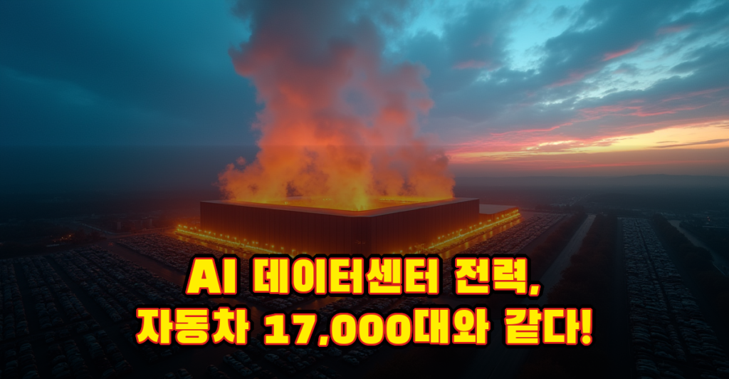 AI 데이터센터 전력 소비, 자동차 17,000대 연간 배출과 같다는 의미 대표이미지