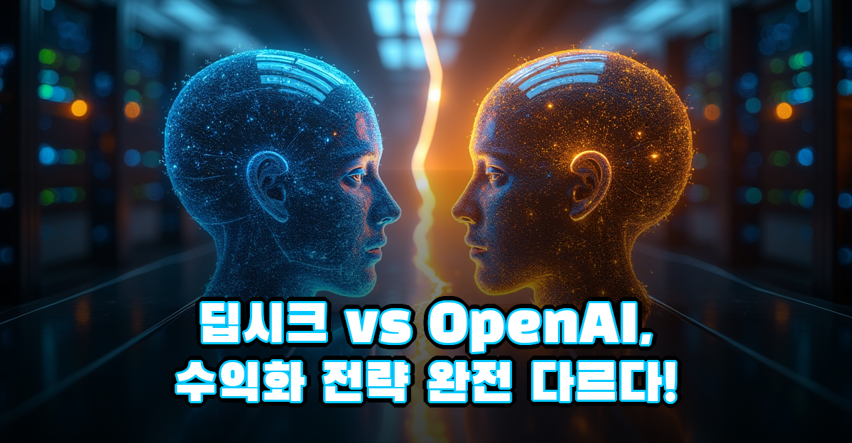 AI 오픈소스 전쟁, 딥시크 vs OpenAI 수익화 방식의 차이는 썸네일