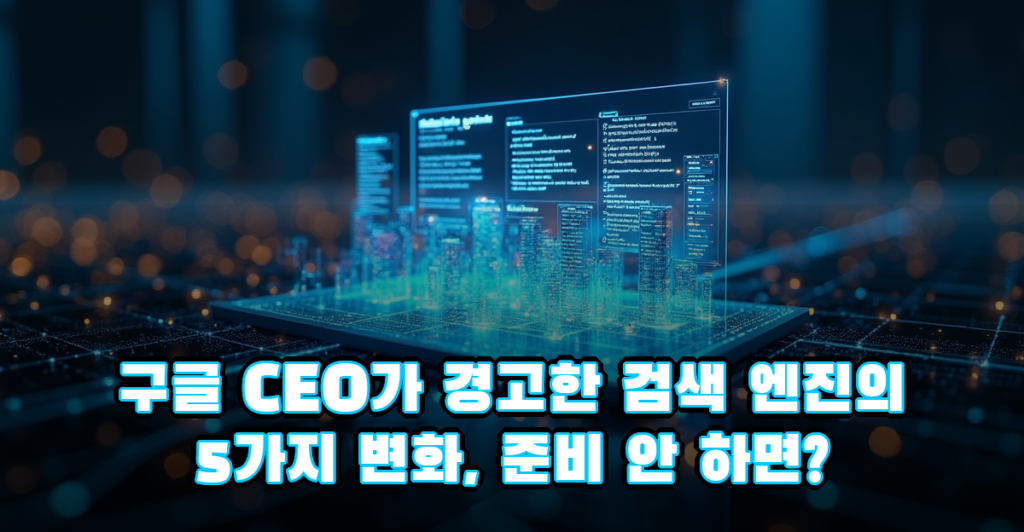 AI 시대 검색 엔진의 미래, 순다르 피차이가 경고한 웹 플랫폼의 5가지 변화 대표이미지